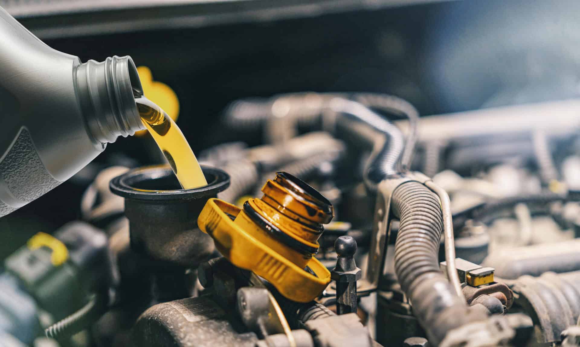 Car Preparing For Oil Change at Kwik Kar